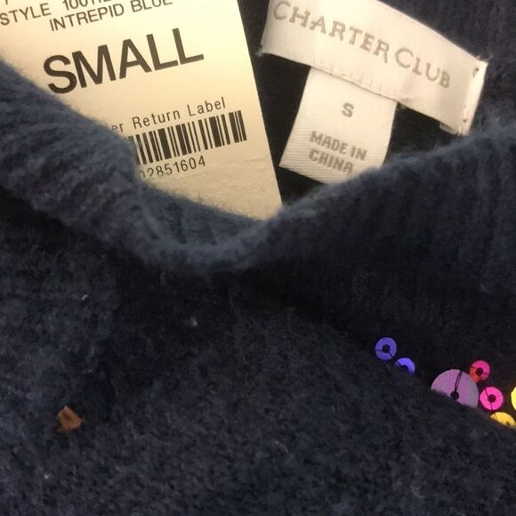 Charter Club Sequined Sweater - Picture 4 of 4
